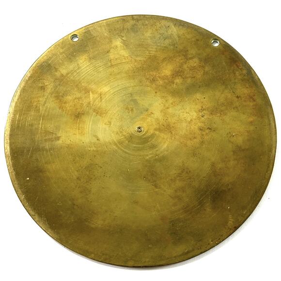 Vintage Hand Engraved Brass Floral Wall Plate 4.75”Round Decorative Trivet India - Picture 2 of 3